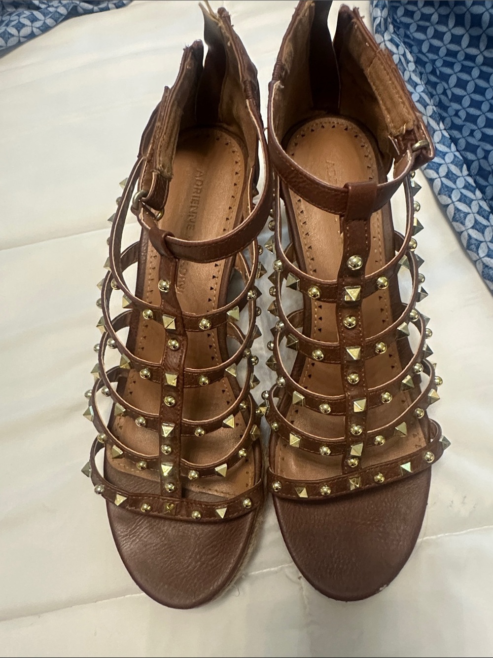Steve Madden Brown Studded Gladiator Sandals
